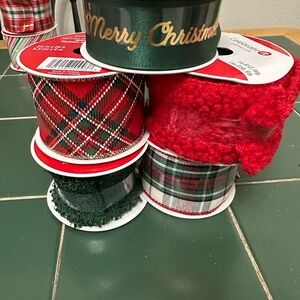 Christmas Ribbon Set - Red, Green, and White by Celebrate It